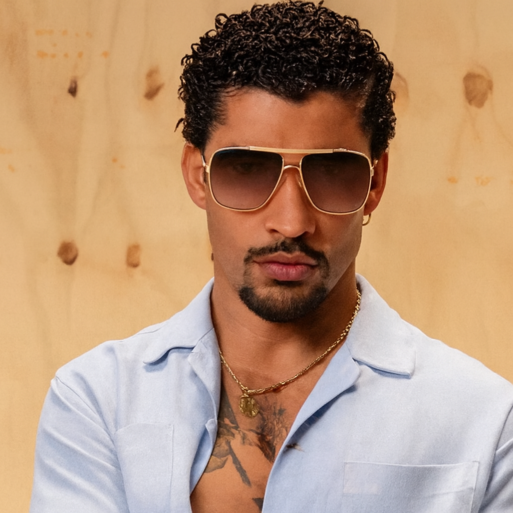 Retro Aviator Sunglasses – Celebrity-Inspired Casual Icon