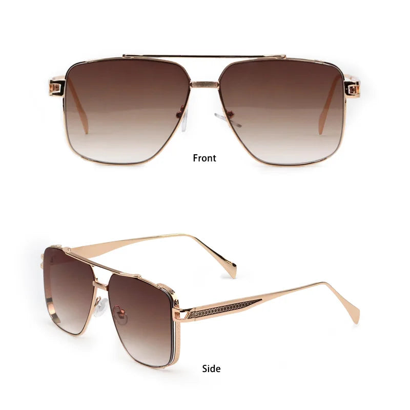 Retro Aviator Sunglasses – Celebrity-Inspired Casual Icon