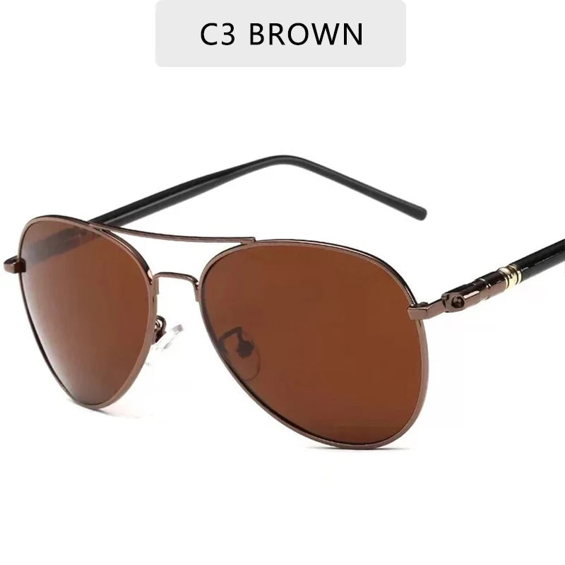 Vintage Metal Aviator Sunglasses – Celebrity-Inspired Lightweight Frame