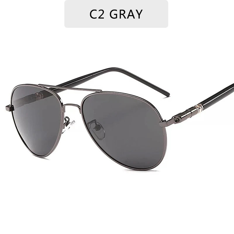 Vintage Metal Aviator Sunglasses – Celebrity-Inspired Lightweight Frame